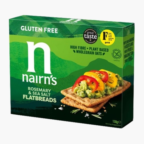 Felii pâine crocantă cu rozmarin din ovăz fără gluten 150g