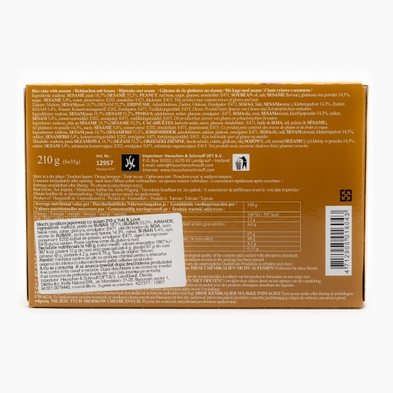 Mochi (prăjitură japoneză) cu susan 210g