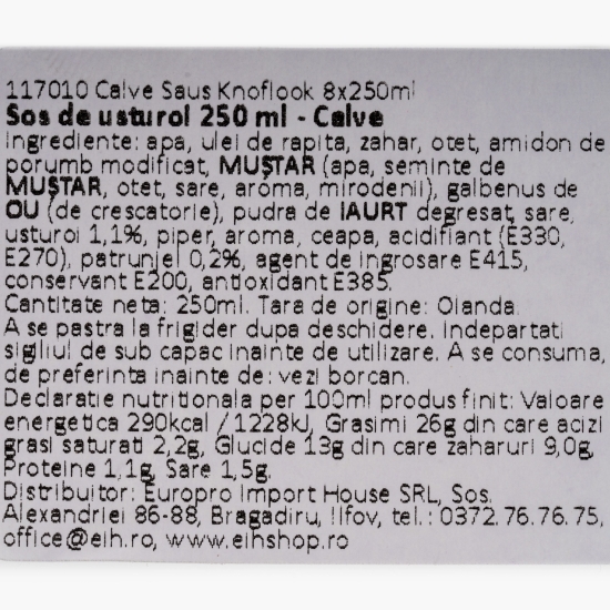 Sos de usturoi 0.25l