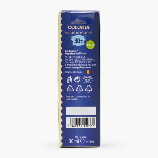 Tinctură de propolis eco, concentrație 30%, 30ml