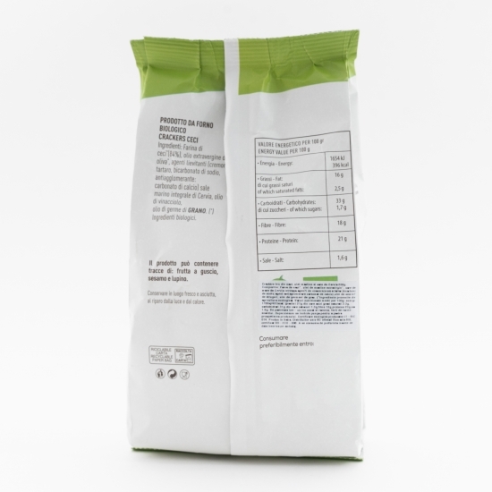 Crackers eco din năut, ulei de măsline și sare de Cervia 200g
