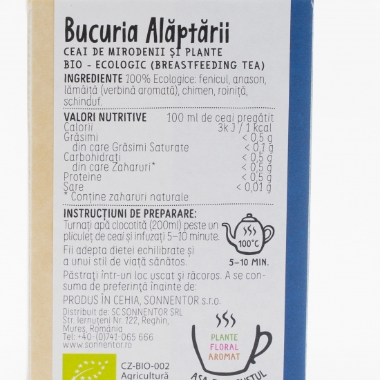 Ceai eco „Îngerașii strengari - Bucuria alăptării” 18 plicuri
