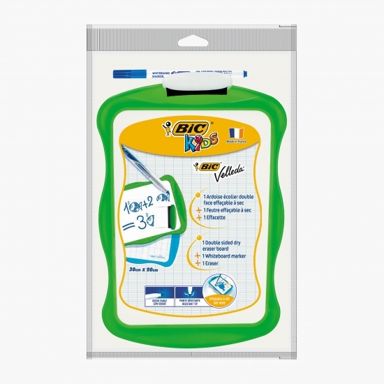 Tablă albă pentru copii Velleda Kids 30x20cm, diverse culori 