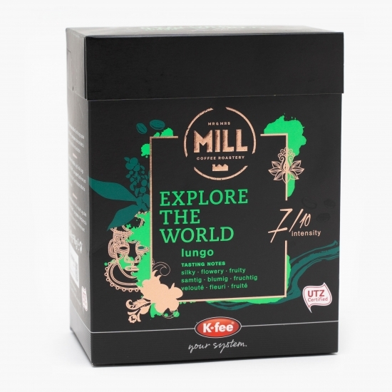 Capsule cafea Explore the World Lungo 12 băuturi 96g