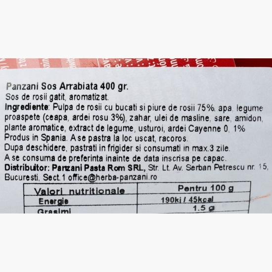 Sos Arrabbiata pentru paste 400g