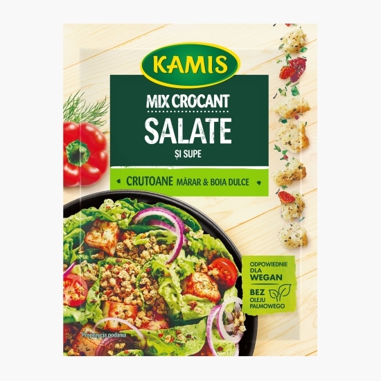 Mix crocant pentru salate și supe cu mărar, boia dulce și crutoane, 15g
