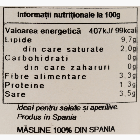 Măslinescu - Măsline Gordal cu ardei iute, 430g