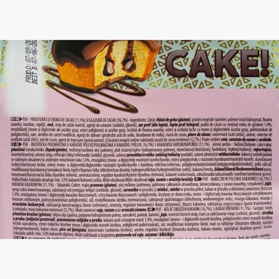 Miniprajituri cu cremă de cacao și glazură de cacao 144g