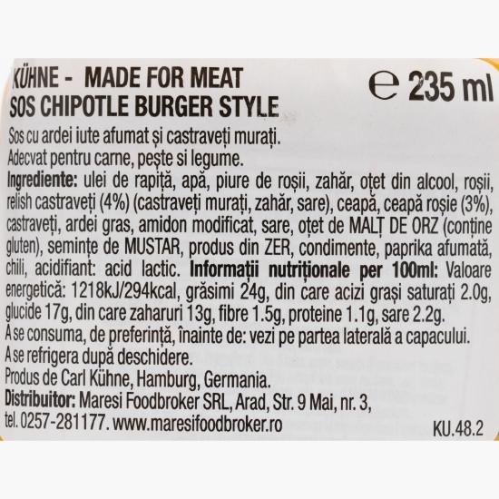 Sos Chipotle Burger Style 235ml