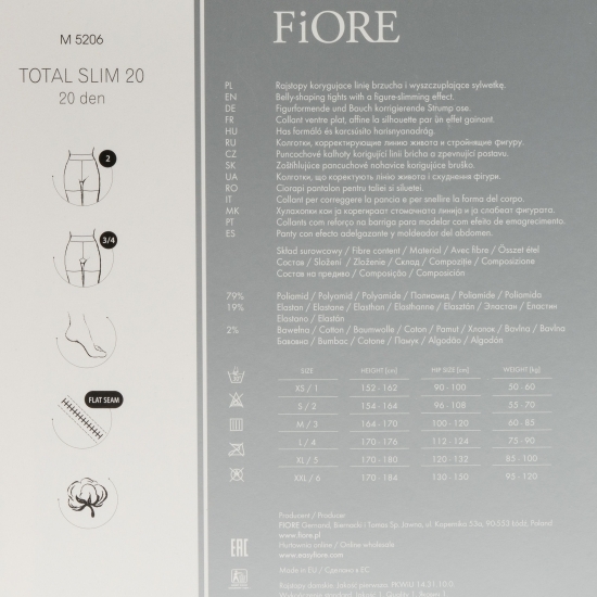 Ciorap modelator Total Slim Medica 20den Light Natural no. 2