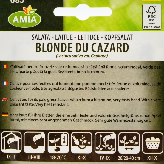 Semințe salată Blonde du Cazard 2g