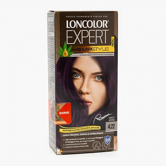 Vopsea permanentă pentru păr Expert Hempstyle 4.22 violet închis 100ml