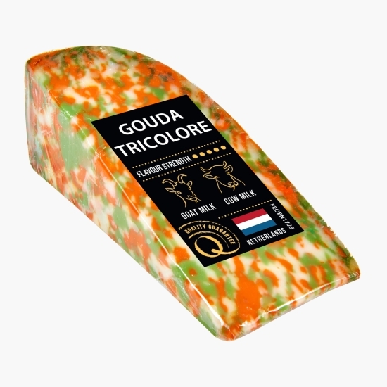 Brânză Gouda tricolor 130g Prospețime și varietate Freshful.ro
