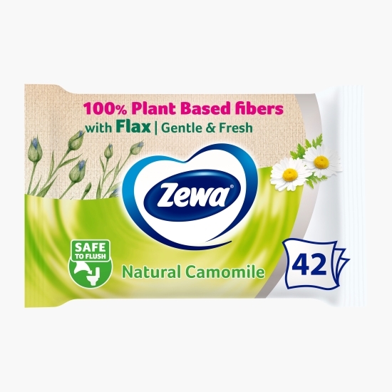 Hârtie igienică umedă Natural Camomile, 42 buc