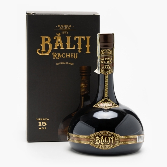 Rachiu de cidru de mere Bălți 15 ani 0.5l + cutie