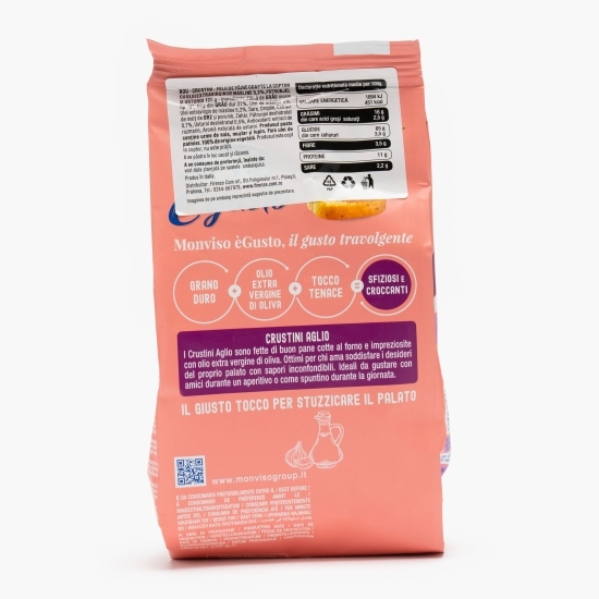Felii de pâine coapte cu ulei de măsline, usturoi și pătrunjel 120g