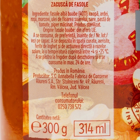 Zacuscă de fasole 300g