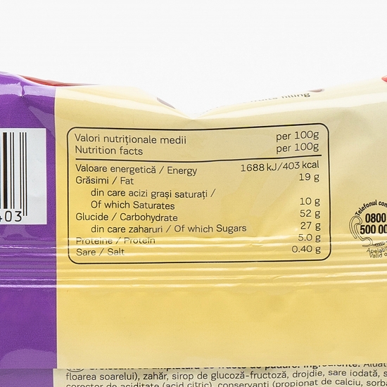 Croissant Max cu cremă de fructe de pădure 85g