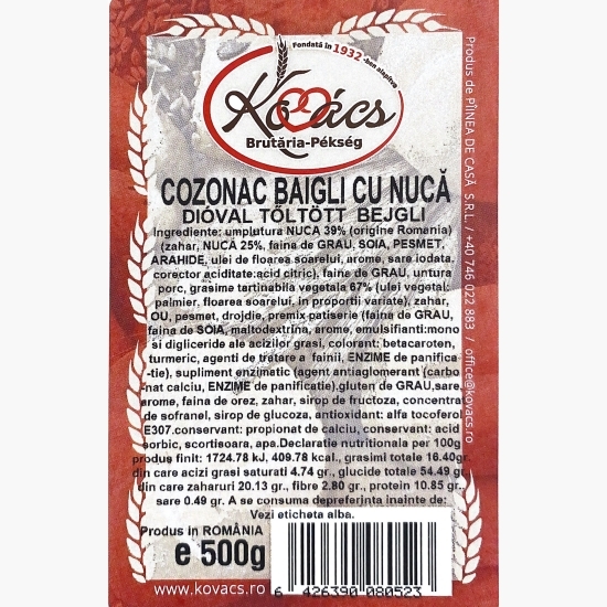 Baigli cu nucă 500g