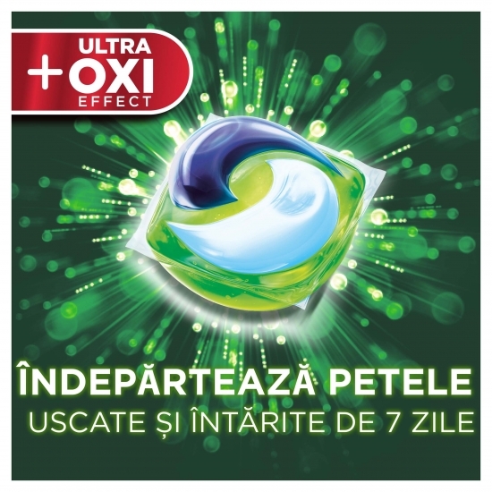 Detergent de rufe capsule All in One Pods Plus Ultra Oxi Effect, 13 spălări
