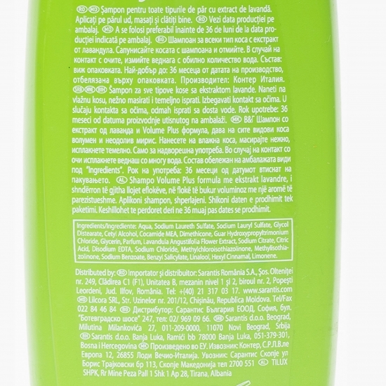 Șampon lavandă pentru toate tipurile de păr 400ml