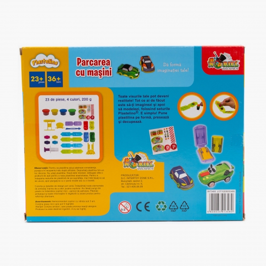 Set de plastilină Curse cu mașini 36+ luni