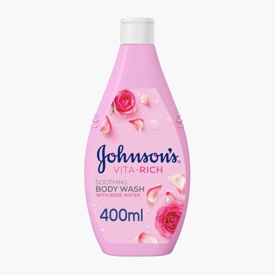 Gel de duș calmant cu apă de trandafiri și glicerină vegetală 400ml