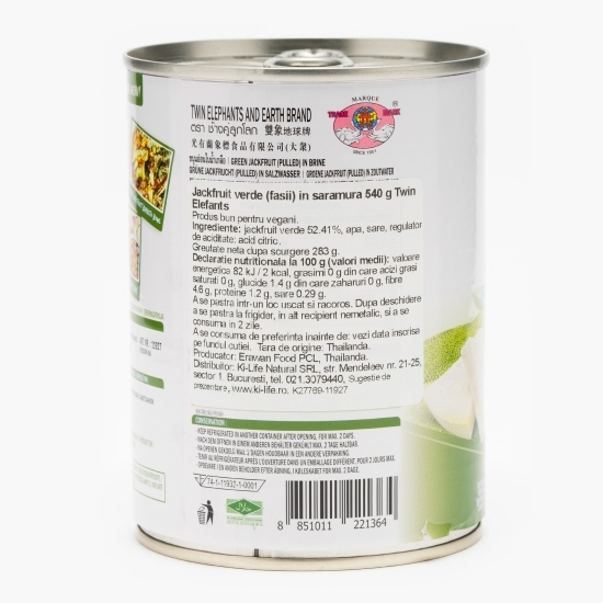 Jackfruit verde fâșii în saramură 540g