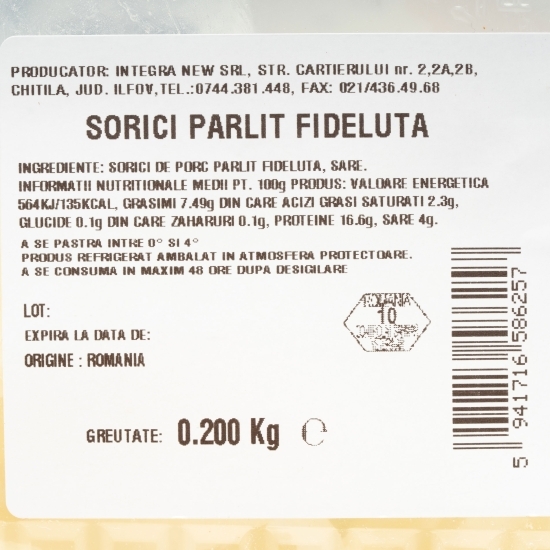 Șorici pârlit fideluță 200g