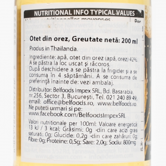 Oțet din orez Thai 200ml