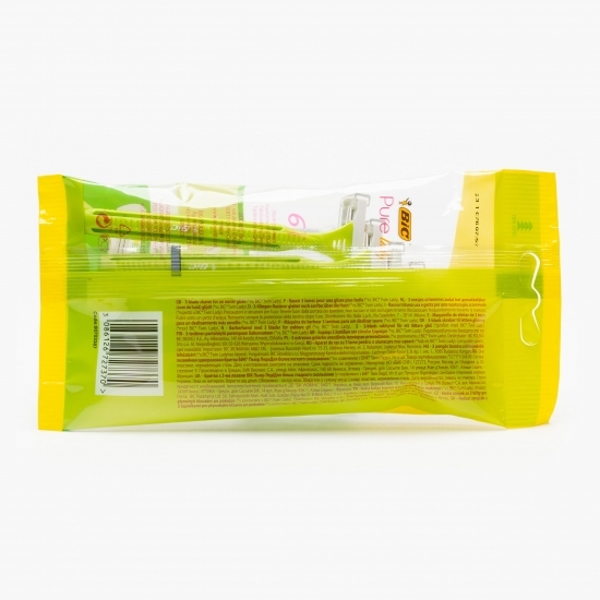 Aparat de ras Pure Lady 3 lame, 6 buc