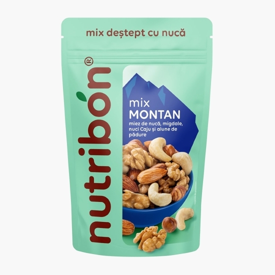 Mix Montan (miez de nucă, caju, alune nedecojite, migdale) 150g