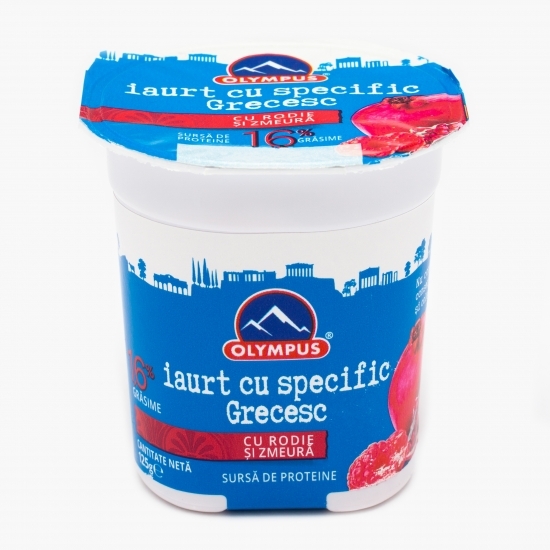 Iaurt cu specific grecesc rodie și zmeură 125g