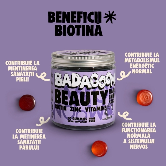 Jeleuri gumate pentru păr, unghii și piele Beauty, 60 buc