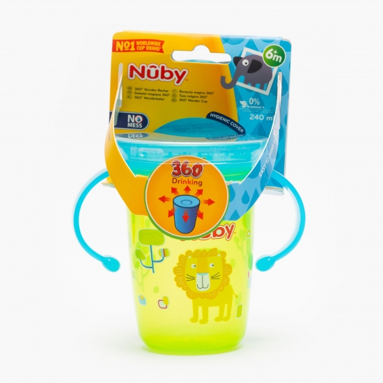 Pahar Wonder Cup 360 cu mânere, +6 luni, 240ml