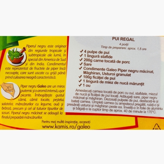 Piper negru măcinat +20% mai mult, 20.4g