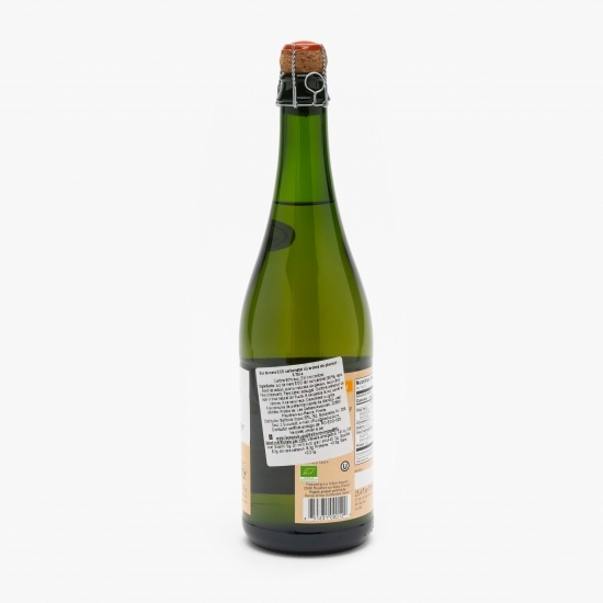 Suc de mere eco carbonatat cu aromă de piersici 0.75l