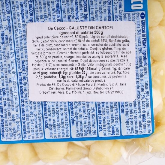 Paste Gnocchi din cartofi 500g