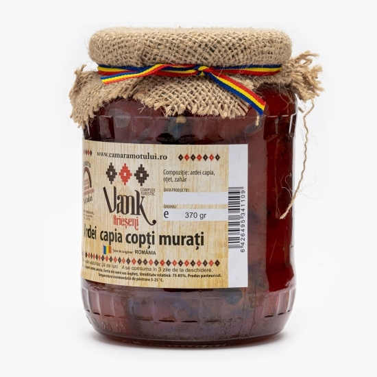 Ardei capia copți murați în oțet 370g
