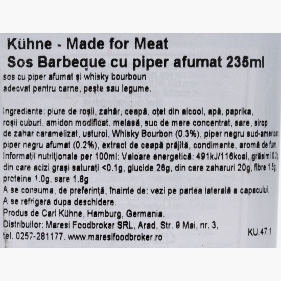 Sos barbeque cu piper afumat 235ml