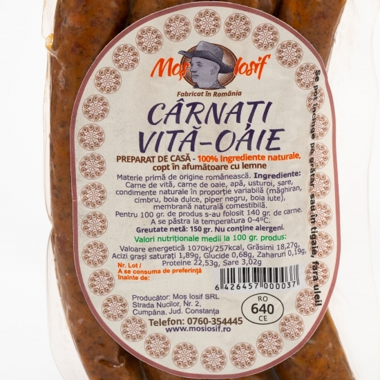 Cârnați vită-oaie 150g