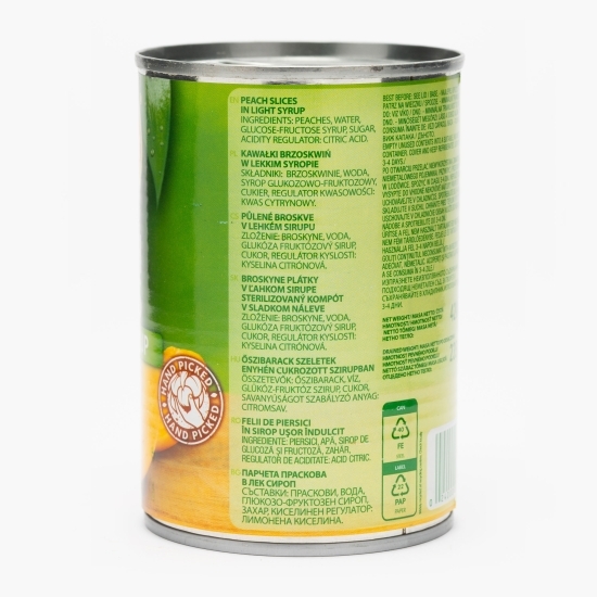 Piersici felii în sirop, conservă 420g