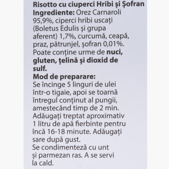 Risotto cu hribi și șofran 300g