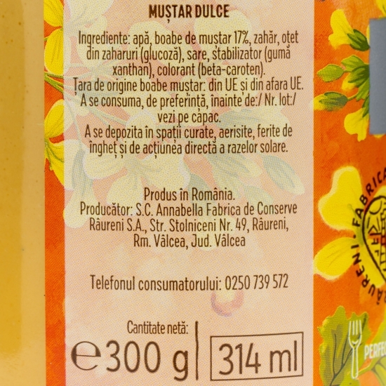 Muștar dulce 300g