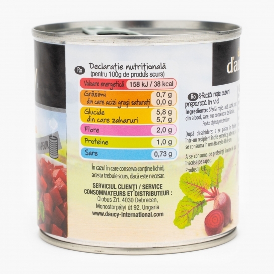 Sfeclă roșie cuburi 300g