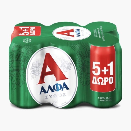 Bere blondă Lager doză 6x0.33l (5+1)
