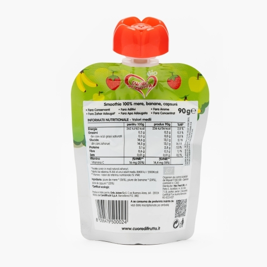 Smoothie „Maimuță” ecologic de fructe pentru copii 90g