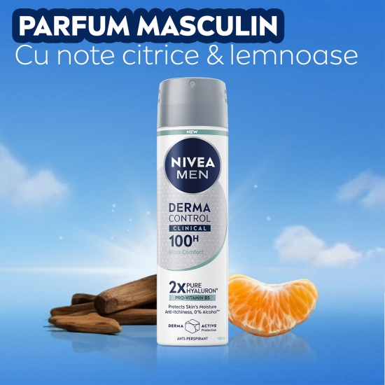 Deodorant antiperspirant spray Men Derma Control Clinical 150ml