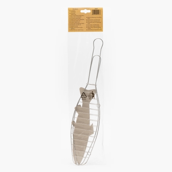 Grill din inox pentru pește 42x9cm