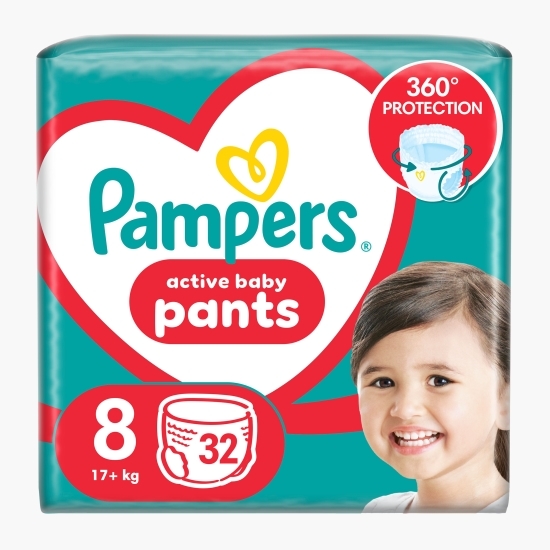 Scutece chiloțel Pants Jumbo Pack mărimea 8, 19kg+, 32 buc